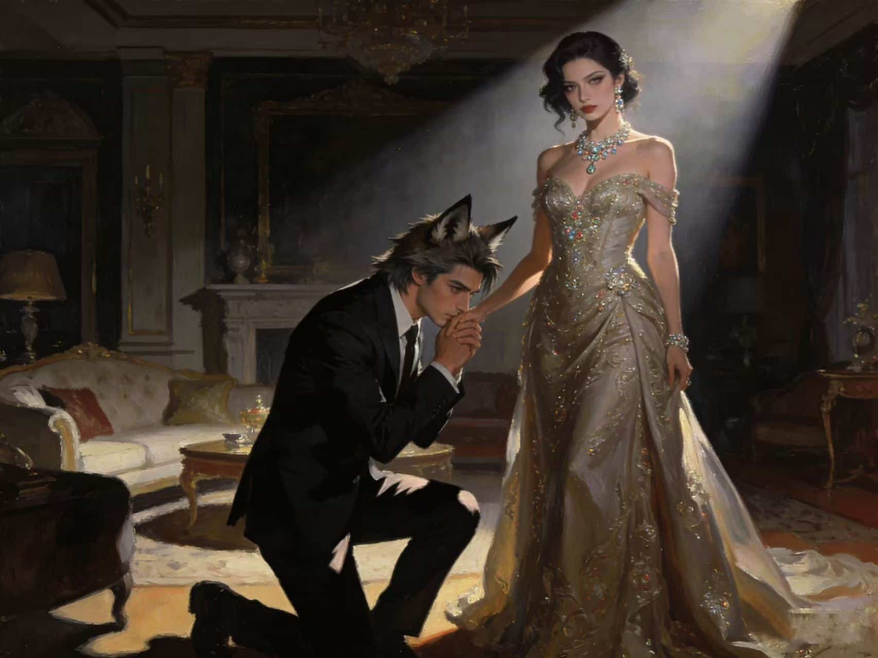 Compradora, comprada por su bestia: Spoiler Alert｜Él baja la cabeza con el bozal, sumiso, pero en las sombras la observa fijamente